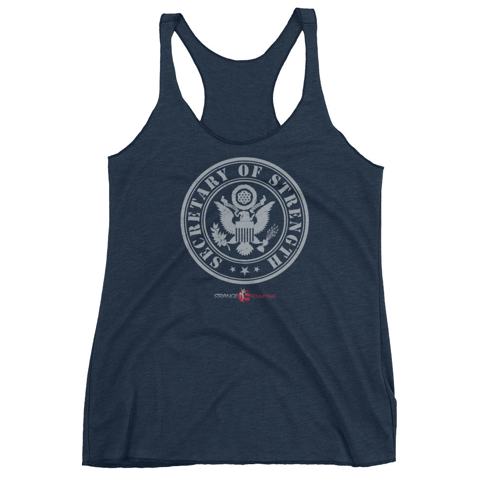 SECRETARY OF STRENGTH Women's Racerback Tank